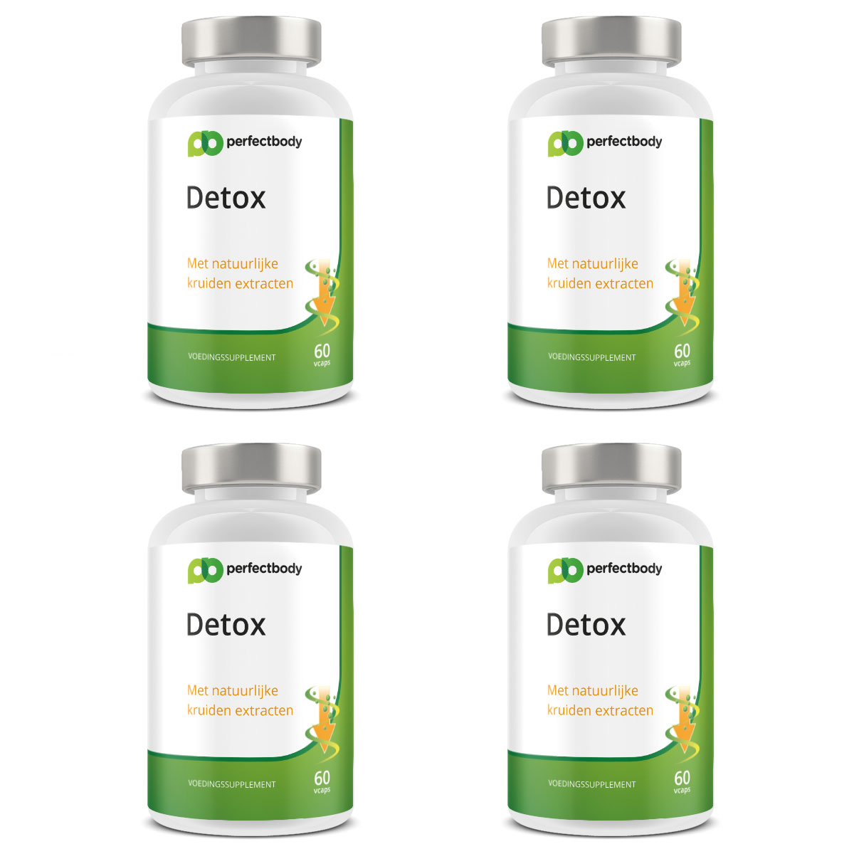 Perfectbody Detox Kuur (30 Dagen) Pillen 4-pack - 240 Vcaps thumbnail